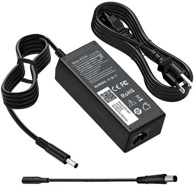 Main image of 65W 45W Computer Charger for Dell Round Connector Tip 4.5mm and 7.4mm