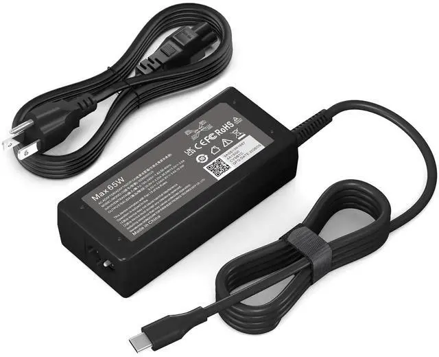 Main image of Replacement 65W USB C Laptop Charger Compatible with HP Chromebook and All 65W USB Type C Power Adapter