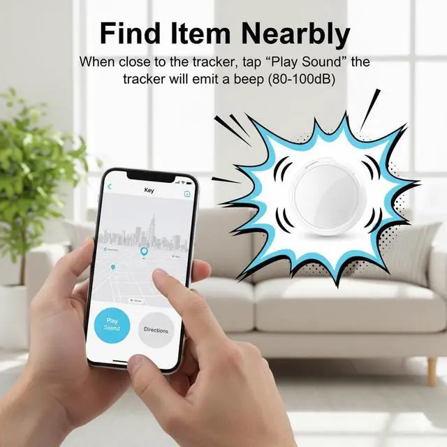 Alt view image 3 of 7 - No Subscription GPS Tracker for Vehicles Work with Find My (iOS Only) Real Time Global No Monthly Fee Mini Hidden Car Tracker Device Smart Locator Tracking Tags with Magnetic Case for Pets Luggage