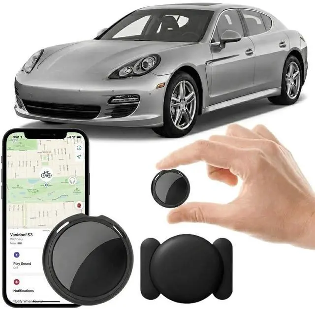 Main image of GPS Tracker for Vehicles No Subscription Work with Find My(iOS Only) Magnetic Case Real Time Mini Item Finder Global Coverage Hidden Car Locator Tracking Device No Monthly Fee or SIM Card Required