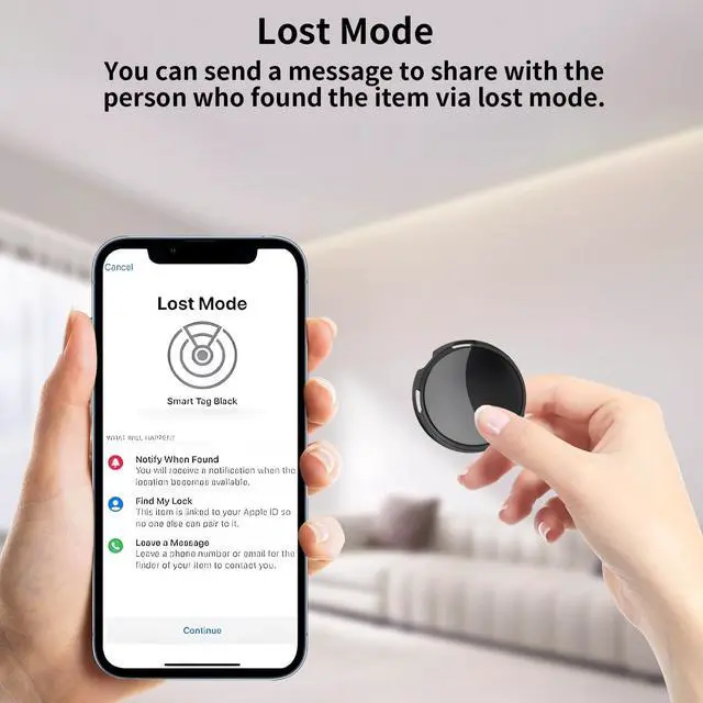 Alt view image 2 of 7 - GPS Tracker for Vehicles No Subscription Work with Find My(iOS Only) Magnetic Case Real Time Mini Item Finder Global Coverage Hidden Car Locator Tracking Device No Monthly Fee or SIM Card Required