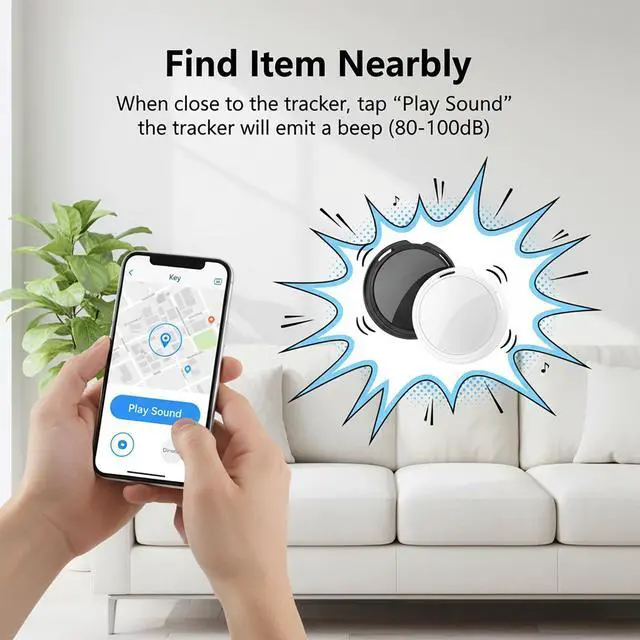 Alt view image 2 of 7 - 2 Pack GPS Tracker for Vehicles Work with Find My (iOS Only) Real Time Mini Car Air Tracker Tag Devices Global Coverage Hidden Car Locator Tracking No Monthly Fee No Subscription No SIM Card Required