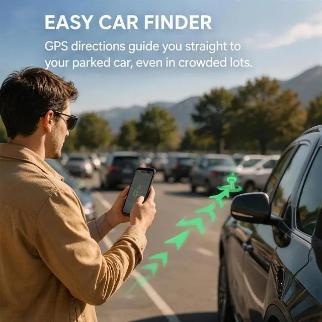 Alt view image 2 of 7 - GPS Tracker for VehiclesApple MFi Certified Real-Time Tracking, No Monthly Fee/No SIM CardWorks with iOS Find My | Mini Hidden Magnetic GPS Locator, IP68 Waterproof, Reliable Performance (Black)