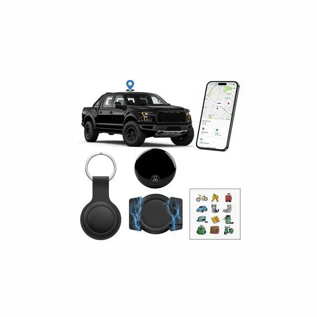 Main image of GPS Tracker for VehiclesApple MFi Certified Real-Time Tracking, No Monthly Fee/No SIM CardWorks with iOS Find My | Mini Hidden Magnetic GPS Locator, IP68 Waterproof, Reliable Performance (Black)