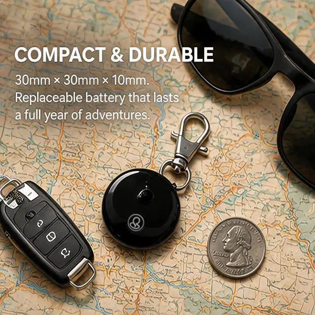 Alt view image 5 of 7 - GPS Tracker for VehiclesApple MFi Certified Real-Time Tracking, No Monthly Fee/No SIM CardWorks with iOS Find My | Mini Hidden Magnetic GPS Locator, IP68 Waterproof, Reliable Performance (Black)