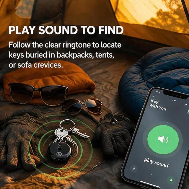 Alt view image 6 of 7 - GPS Tracker for VehiclesApple MFi Certified Real-Time Tracking, No Monthly Fee/No SIM CardWorks with iOS Find My | Mini Hidden Magnetic GPS Locator, IP68 Waterproof, Reliable Performance (Black)