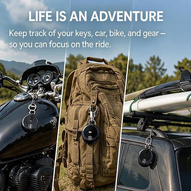 Alt view image 7 of 7 - GPS Tracker for VehiclesApple MFi Certified Real-Time Tracking, No Monthly Fee/No SIM CardWorks with iOS Find My | Mini Hidden Magnetic GPS Locator, IP68 Waterproof, Reliable Performance (Black)