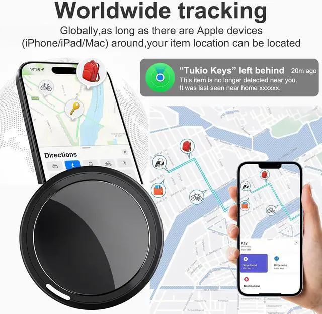 Alt view image 3 of 7 - Mini GPS Tracker for Vehicles, Tracking Device for Vehicles No Subscription(iOS ONLY), Real Time Portable Real Time Magnetic GPS Tracking Device Hidden No Monthly Fee for Car, Truck, Moto (Black)