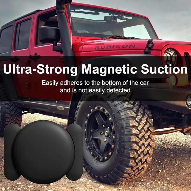 Alt view image 4 of 7 - Mini GPS Tracker for Vehicles, Tracking Device for Vehicles No Subscription(iOS ONLY), Real Time Portable Real Time Magnetic GPS Tracking Device Hidden No Monthly Fee for Car, Truck, Moto (Black)