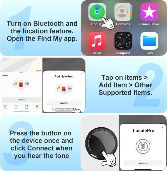 Alt view image 6 of 7 - Mini GPS Tracker for Vehicles, Tracking Device for Vehicles No Subscription(iOS ONLY), Real Time Portable Real Time Magnetic GPS Tracking Device Hidden No Monthly Fee for Car, Truck, Moto (Black)
