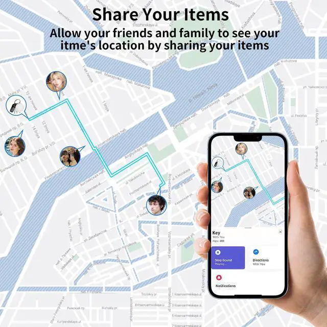 Alt view image 6 of 7 - GPS Tracker for Vehicle Works with Find My (iOS Only) Hidden Mini Car Tracker with Magnetic Silicone Case Global Real-Time Item Location Finder Tracking Tag Device No Subscription No SIM Card Required