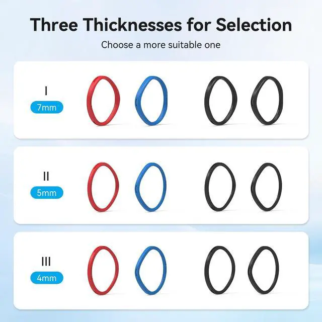 Alt view image 5 of 7 - Glasses Spacer Compatible with Oculus Quest 3S/Quest 2/Rift S Accessories, Soft Silicone Anti-Scratch Ring, Protect VR Lens and Prescription Glasses from scratchingsNot Compatible with Quest 3