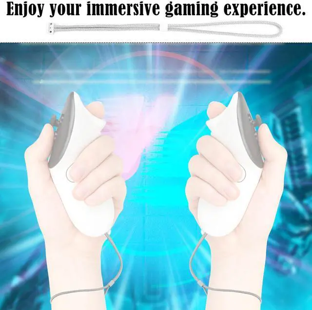 Alt view image 5 of 7 - 2pcs Controller Wrist Straps for Oculus Meta Quest 3/3s, Adjustable Replacement Controller Hand Strap for Mixed Reality Game Equipment Accessory, Easy Installation