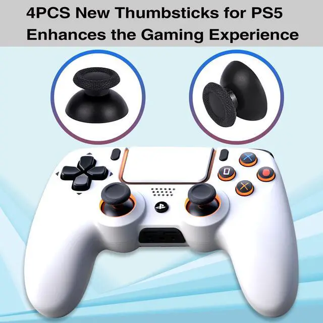 Alt view image 4 of 6 - 4PCS 3D Analog Joystick Replacement kit for PS5 Controller,Thumbsticks Repair Tool Kit with Repair Screwdriver Kit for Playstation 5 DualSense Wireless Controller