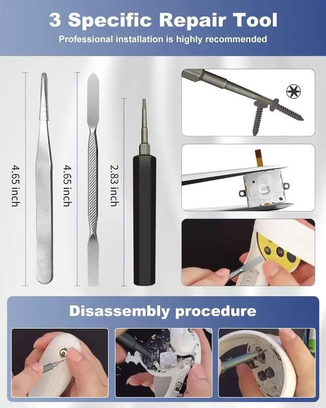 Alt view image 4 of 7 - 13-in-1 Joystick Replacement Repair Kit for Oculus Quest 2 VR Controllers