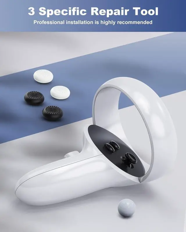 Alt view image 5 of 7 - 13-in-1 Joystick Replacement Repair Kit for Oculus Quest 2 VR Controllers