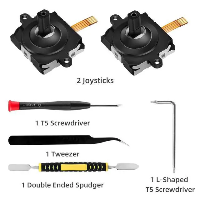 Alt view image 5 of 5 - Replacement Joysticks for Oculus Quest 2 Controller,OQ2 Analog Stick Transducer Drift Repair Kit