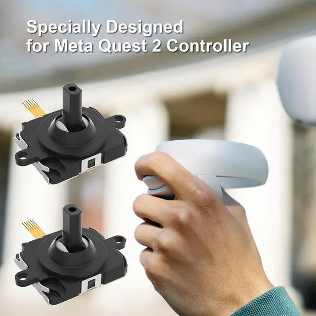 Alt view image 2 of 6 - Joystick Replacement Kit for Quest 2 Contorller(Includes Tools, Replacement Screws, Joystick)