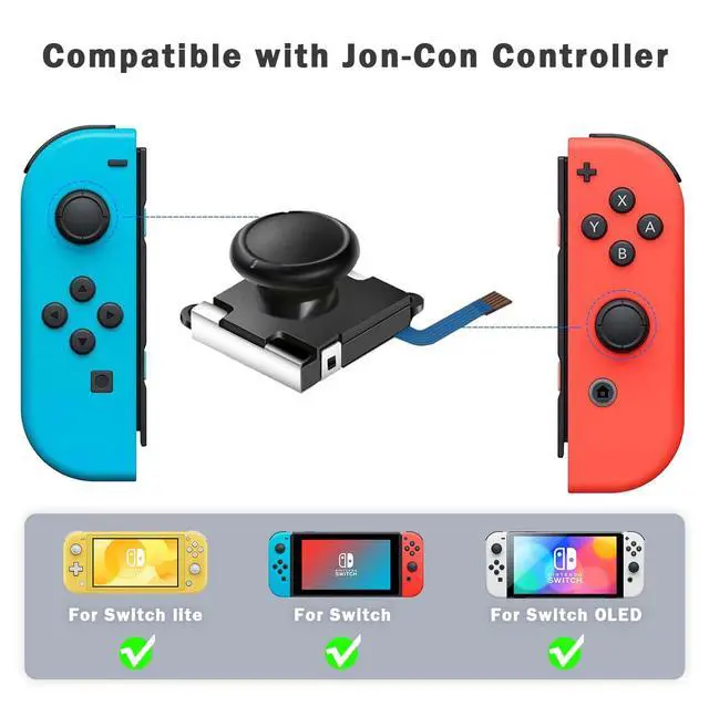 Alt view image 2 of 7 - Joypad Joystick Replacement Joy-con Repair Tools Kit Joystick Replacement for Nintendo Switch Joy-Con Controller/Switch Lite/Switch OLED Fix Joystick Drift 32PCS