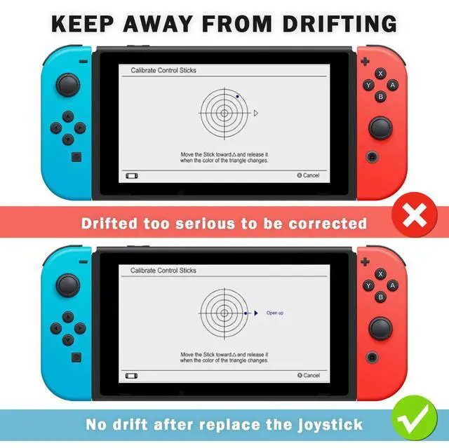 Alt view image 5 of 7 - Joypad Joystick Replacement Joy-con Repair Tools Kit Joystick Replacement for Nintendo Switch Joy-Con Controller/Switch Lite/Switch OLED Fix Joystick Drift 32PCS