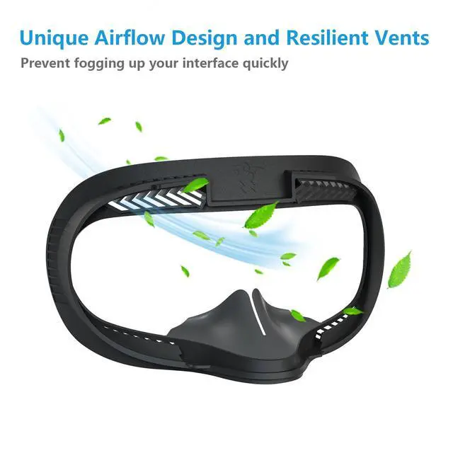 Alt view image 6 of 7 - 2 Pack Face Pad for Oculus Quest 2, Facial Interface & Face Cover Pad, Anti-fogging Sweatproof Face Cushion for VR Meta Quest 2 Accessories Replacement