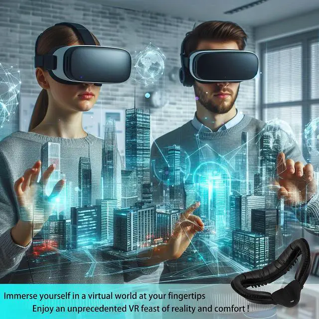 Alt view image 7 of 7 - VR Facial Interface Replacement Kit for Oculus Quest 2, VR Accessories Facial Interface Bracket, Anti-Leakage Nose Pad,Lens Cover,Foam Face Covers for Meta Quest 2