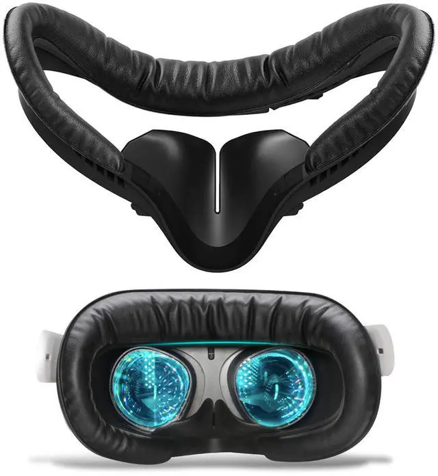 Main image of Compatible with Oculus Quest 2 Face Bracket Replacement,VR PU Leather Face Pad Protective for Meta Quest 2,Sweat-Proof Comfortable Face Cover Cushion VR Accessories