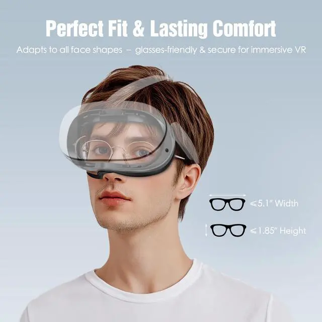 Alt view image 6 of 7 - for Quest 3S Face Pad Cover Facial Interface, Soft PU Face Cushion Pad Compatible with Meta/Oculus Quest 3S Accessories, Fully Integrated Anti-Light Leakage Design (Not Fit Quest 3)