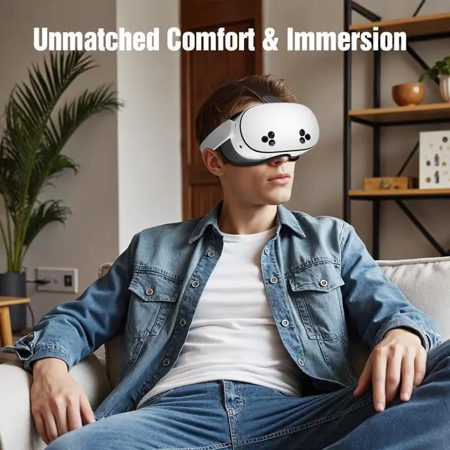 Alt view image 7 of 7 - for Quest 3S Face Pad Cover Facial Interface, Soft PU Face Cushion Pad Compatible with Meta/Oculus Quest 3S Accessories, Fully Integrated Anti-Light Leakage Design (Not Fit Quest 3)
