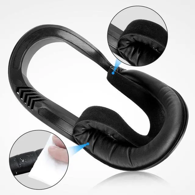 Alt view image 4 of 7 - Face Cover Pad & Lens Cover Compatible with Oculus/Meta Quest 2 Accessories (Black)