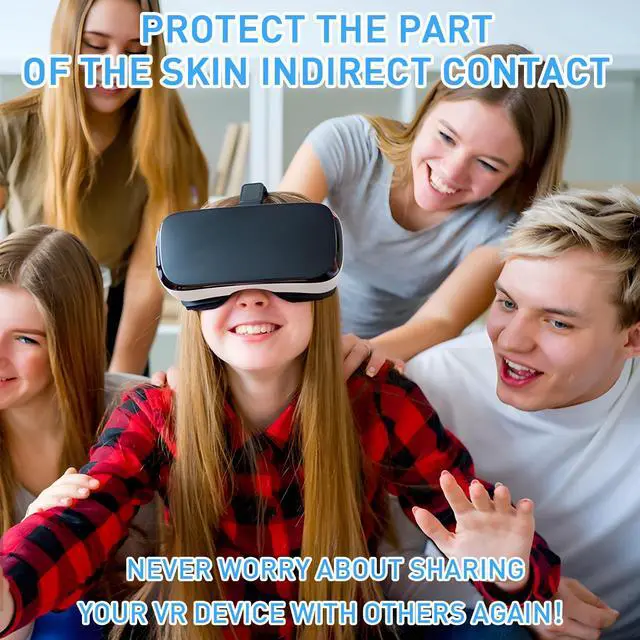 Alt view image 4 of 7 - VR Face Cover Disposable Hygiene VR Face Eyes Mask Pads Facial Interface for Meta VR Devices 3/3S/2, Accessories for Apple Vision Pro (Set 50, White)