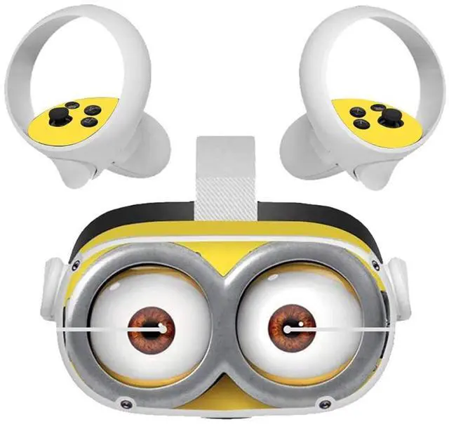 Main image of Cute Stickers Skin for Oculus Quest 2,VR Headsets and Controllers Sticker Protective Decal Accessories(Yellow)