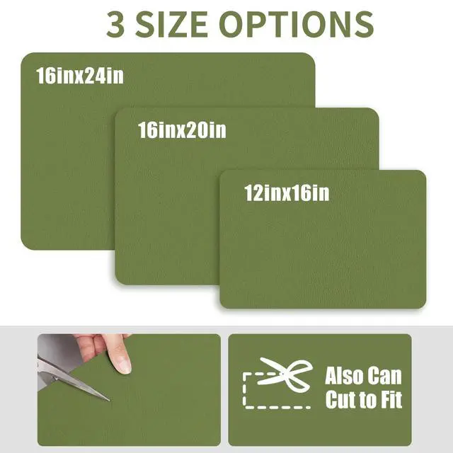 Alt view image 6 of 7 - Dish Drying Mat for Kitchen Counter, 12"x16" Super Absorbent Drying Pad Coffee Bar Mat, Non-Slip Rubber Backed, Hide Stain Counter Pad for Coffee Machine & Sink (Green)