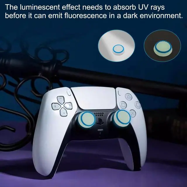 Alt view image 2 of 7 - 14 Piece Analog Joystick Replacement Kit Compatible with PS5 Controllers, Includes 4 Thumbsticks, 4 Caps, 4 Pry Tools, and 1 Screwdriver for Controller Repair