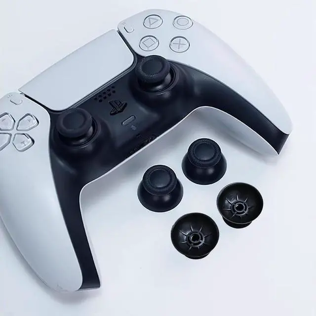 Alt view image 4 of 7 - 14 Piece Analog Joystick Replacement Kit Compatible with PS5 Controllers, Includes 4 Thumbsticks, 4 Caps, 4 Pry Tools, and 1 Screwdriver for Controller Repair