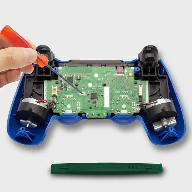 Alt view image 6 of 7 - 14 Piece Analog Joystick Replacement Kit Compatible with PS5 Controllers, Includes 4 Thumbsticks, 4 Caps, 4 Pry Tools, and 1 Screwdriver for Controller Repair