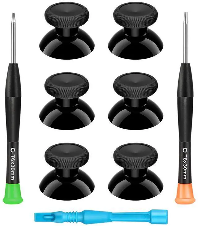 Main image of Xbox One Controller Joystick Replacement - 6PCS Original Thumbsticks Analog Thumb Sticks Parts - True Rubberized with T8 T6 Repair Screwdriver Kit for Xbox One Controller
