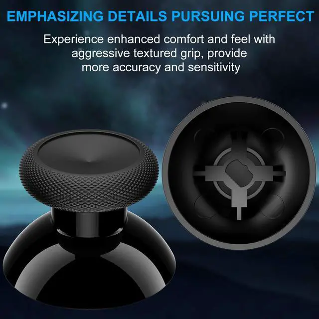 Alt view image 4 of 6 - Xbox One Controller Joystick Replacement - 6PCS Original Thumbsticks Analog Thumb Sticks Parts - True Rubberized with T8 T6 Repair Screwdriver Kit for Xbox One Controller