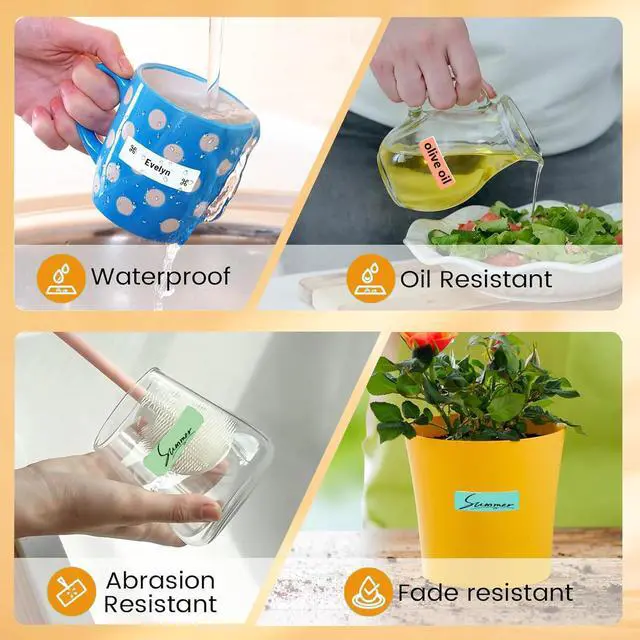 Alt view image 3 of 7 - 2070PCS D30 Label Tape 9 Rolls, 0.55 * 1.18inch Label Maker Tapes for Phomemo D30 Thermal Labels Printer Sticker Paper with Self-Adhesive Waterproof Adhesive Label for Office Household Supplies