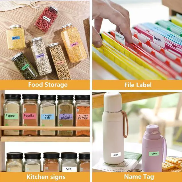 Alt view image 4 of 7 - 2070PCS D30 Label Tape 9 Rolls, 0.55 * 1.18inch Label Maker Tapes for Phomemo D30 Thermal Labels Printer Sticker Paper with Self-Adhesive Waterproof Adhesive Label for Office Household Supplies
