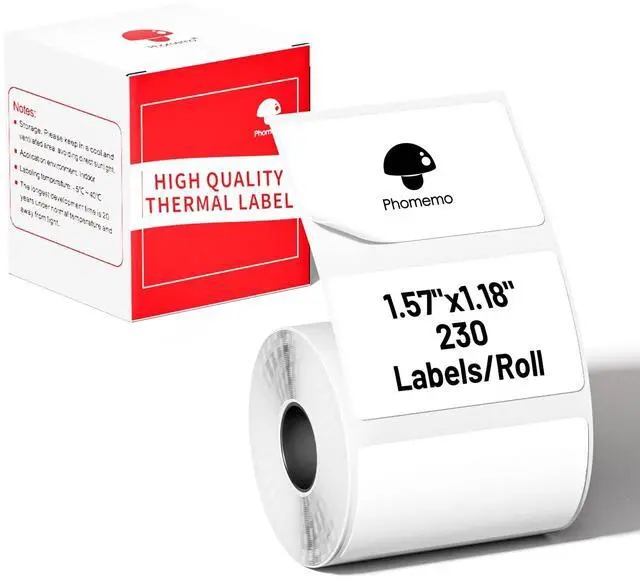 Main image of Thermal Labels-for M110/M100/M220/M221/M108,1.57"x1.18"(40x30mm),Name Labels for Kids/School, 230 Labels/Roll, for Barcode/Address/Mailing/Logo/Business/Home