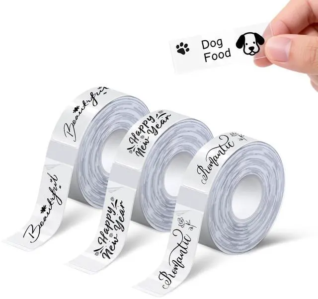 Main image of AH-P05 Transparent Label Tape 3PCS, Self-Adhesive Thermal Labels Refill Paper Roll for XenGro AH-P05 Mini Label Maker, 14mm X 40mm, for Home/Kitchen/Office Storage/School Supplies - Transparent