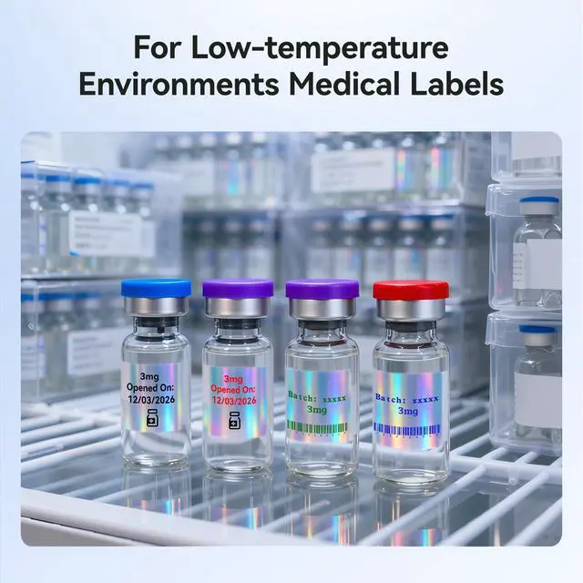 Alt view image 4 of 7 - M2/M3 Thermal Transfer Labels 1.97''×1.18'', 240 Tapes/Roll, for M2/M3 Label Maker, Long Storage Time, for Small Businesses, Cosmetics, Vitamins Labeling