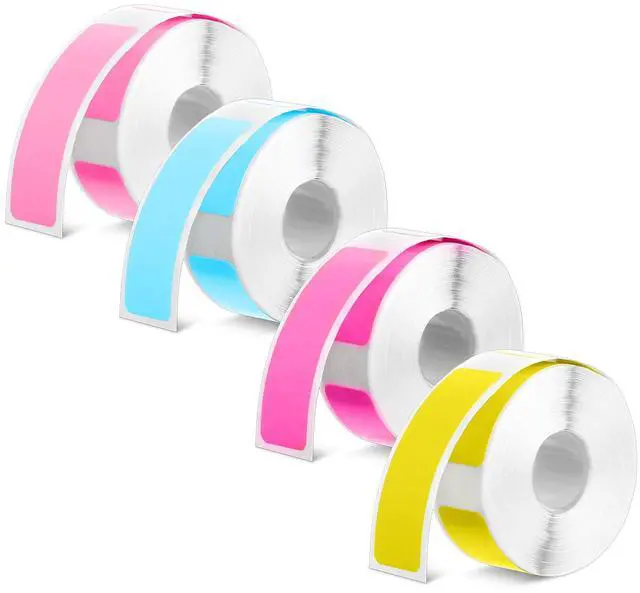 Main image of 4 Rolls D30 Label Maker Tape, Print Master Labels Refill, Thermal Label Printer Paper for Phomemo, 12x40 mm (0.47"x 1.57"), Labels for Phomemo D30 D32 D35 Q30 Q30s Q31, 160/Roll (Colorful)