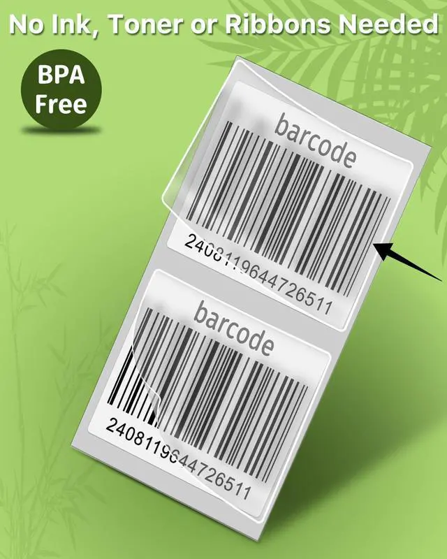 Alt view image 4 of 7 - M110 Thermal Labels, 1.57"x1.18" (40x30mm) 2 Rolls, White