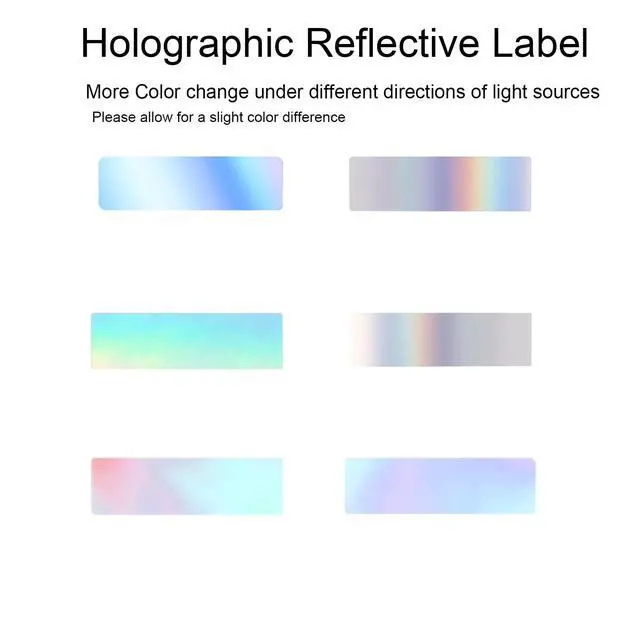 Alt view image 4 of 7 - D30 Label Tape, 320 PCS Thermal Label, Compatible with D30 Maker, 12 x 40 mm (0.47 x 1.57 Inch) Holographic Reflective, Waterproof Adhesive Printer Tape Paper 2 Rolls