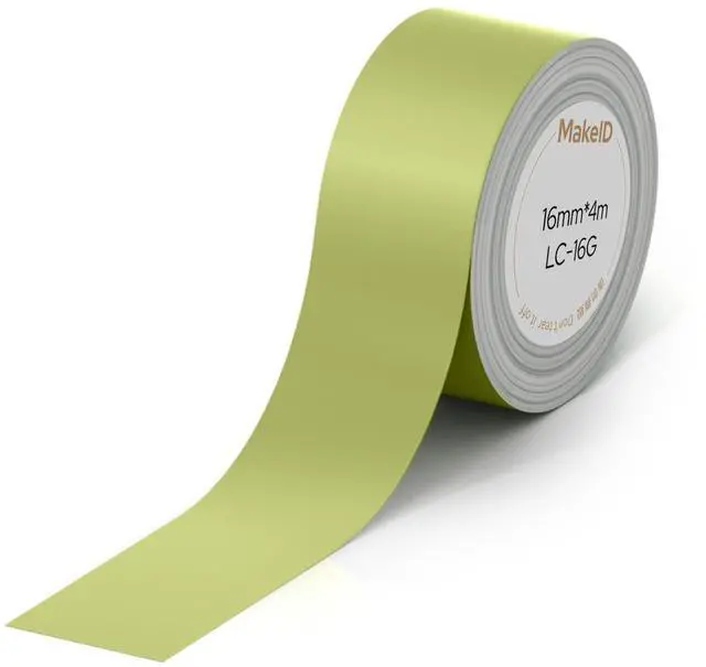 Main image of L1-C Label Maker Tape Refills, 16mm x 4m (0.63" x 13'), Continuous Thermal Laminated Label Tape, Waterproof, Self-Adhesive, Compatible with MakeID Label Printers