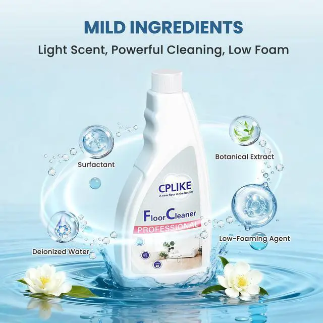 Alt view image 3 of 7 - Floor Cleaning Solution for Roborock QV 35A, Qrevo S5V, Q7 M5, Q10 S5, Saros 10, Saros 20, CurvX, F25, and All Robot Vacuums with Mopping, Tea Tree Scent, Residue & Streak Free