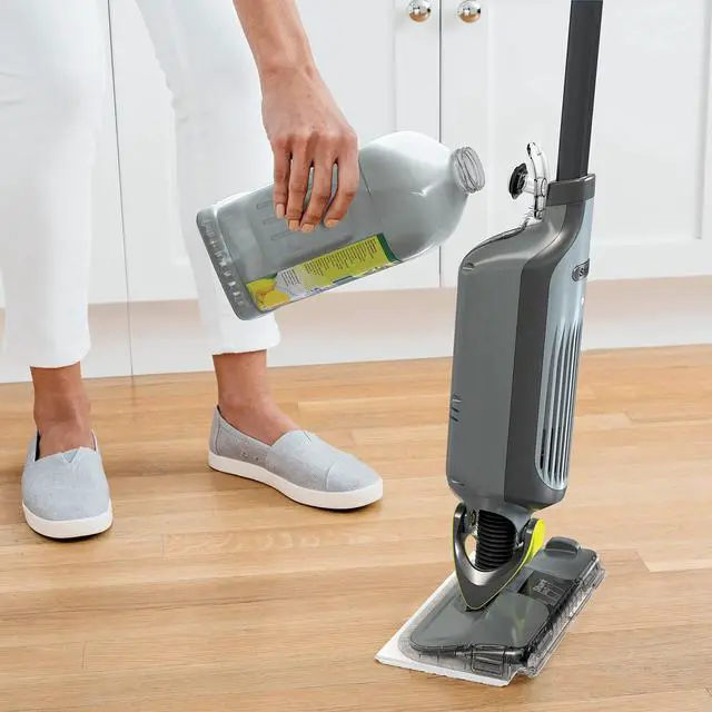 Alt view image 2 of 5 - VACMOP Household Disinfectant Cleaner Refill 2L Bottle, Compatible with VM252 & VM180, Cleans & Disinfects Sealed Finished Floors, Stone, Laminate & Tiles, Lemon Scent, VCD60