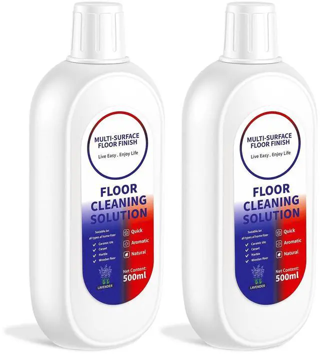 Main image of Floor Cleaning Solution Compatible with Tineco/Roborock, Deep Cleans of Multiple Hard Floors for All Mopping Robot Vacuums and Cordless Wet/Dry Vacuum Mop Cleaner, Lavender Scent, 1000ml, 2 Bottles